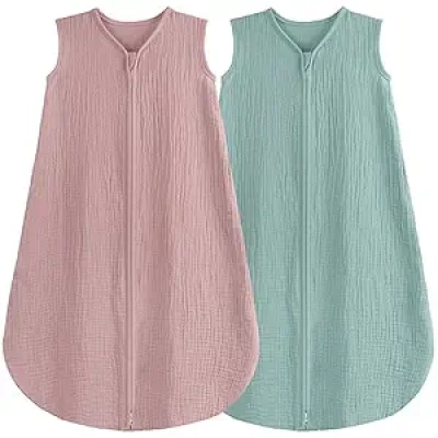 Gigoteuse Bébé 18-24 Mois Coton Bio | Sac de Couchage 2 Fermetures Éclair