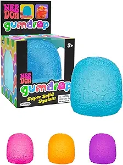 NeeDoh Gumdrop - Jouet sensoriel anti-stress à mâcher 2.5 pouces