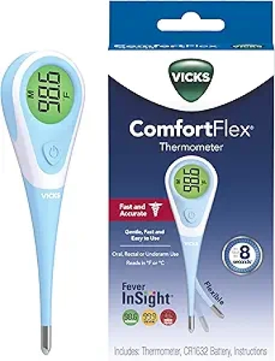 Thermomètre Digital Vicks ComfortFlex - Lecture en 8 secondes