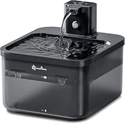 Fontaine à Eau pour Chat Sans Fil DownyPaws 2.5L - Batterie 30 jours
