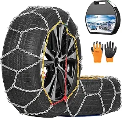 Chaînes à Neige KN130 - Acier Haute Résistance pour Voiture, 4x4 et SUV
