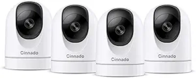 Caméra de Surveillance WiFi 2K 360° - Cinnado avec Détection de Mouvement et Audio Bidirectionnel