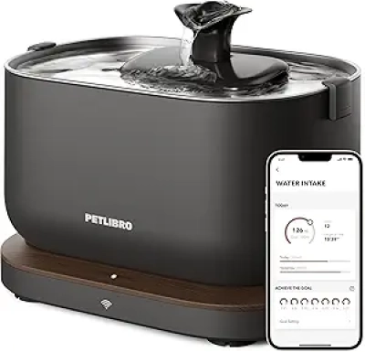 Fontaine à Eau pour Chat PETLIBRO Dockstream - Connectée Wi-Fi avec Suivi Santé