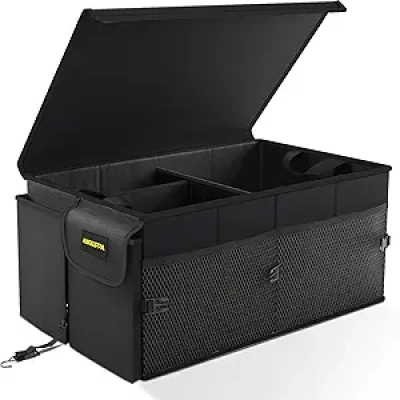 Organiseur de Coffre Auto 65L Pliable avec Couvercle - Rangement SUV