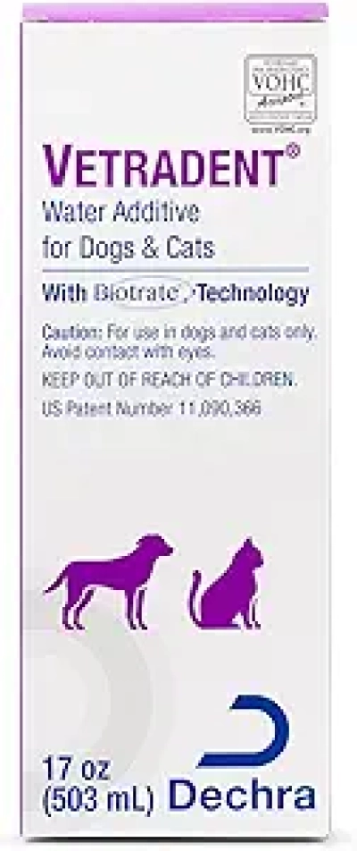 Vetradent Water Additive 17 oz - Détartrant pour chiens et chats