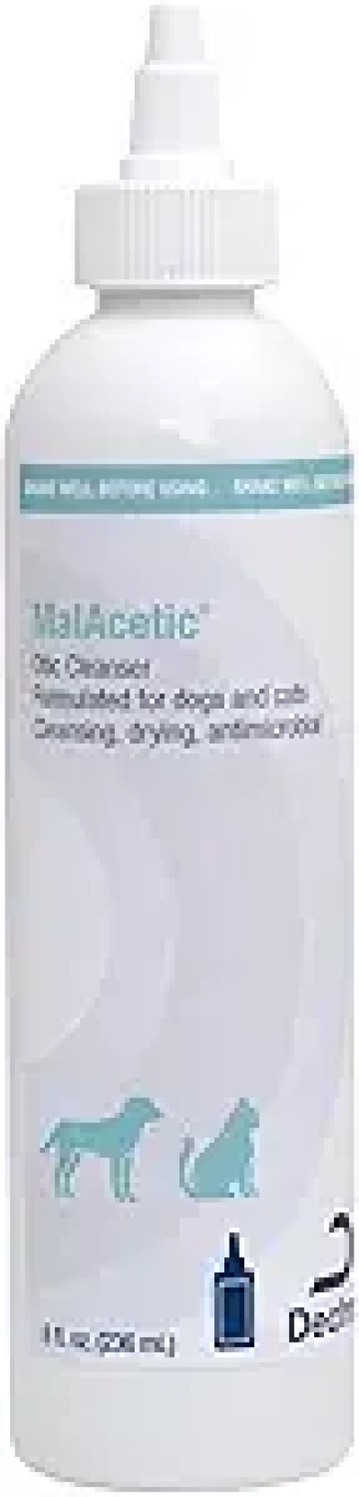 Malacetic Otic Cleanser 8 fl oz - Nettoyant auriculaire pour chiens et chats