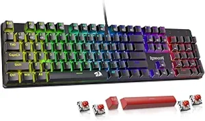Clavier Mécanique Gaming Redragon K671 - Switches Hot-Swappable Rouge