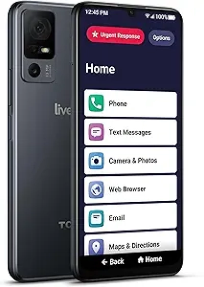Jitterbug Smart4 : Smartphone Senior Simple et Sécurisé avec Service Lively