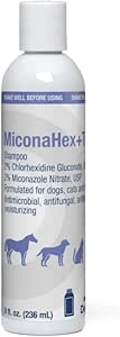 MiconaHex+Triz Shampoo - Soin Peau Chiens, Chats et Chevaux 237ml
