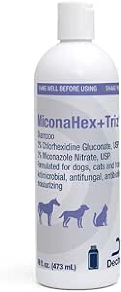 Shampooing MiconaHex+Triz pour Chiens, Chats et Chevaux - 473ml