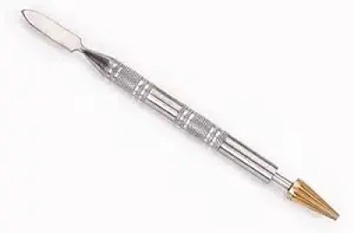 Stylo Multifonction en Cuir et Bois de Santal - Outil Professionnel Artisanal