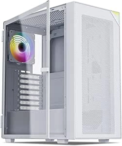Boîtier PC Vetroo AL800 Mid Tower ATX - Verre Teinté & ARGB LED
