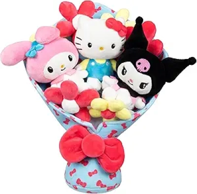 Bouquet Peluche Hello Kitty and Friends 12 pouces - 9 Peluches Sanrio