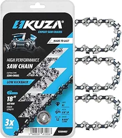 Chaîne de Tronçonneuse 18 Pouces 3/8" LP - Acier Allemand Durabilité