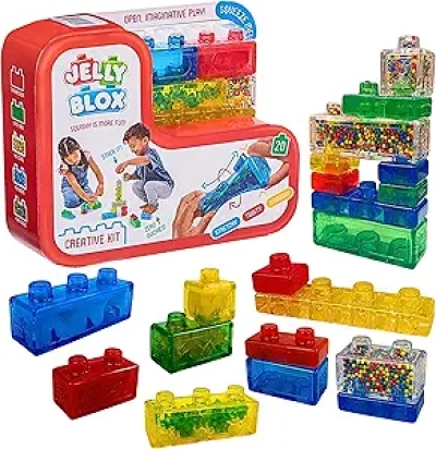 Jelly Blox - Blocs de Construction Souples pour Enfants dès 2 ans | Kit 20 Blocs