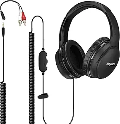 Casque TV 6M Câble Extra Long - Confortable Personnes Âgées et Malentendants