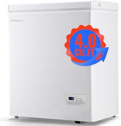 Congélateur Compact 71L - Petit Congélateur Coffre Silencieux avec Panier