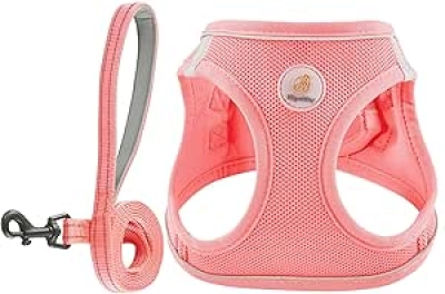 Harnais Chien Hipubby Anti-Traction S - Gilet Respirant Réfléchissant + Laisse