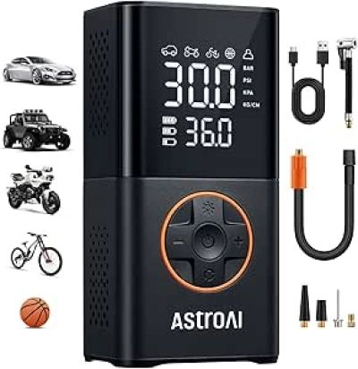 Compresseur Air Portable AstroAI L7 - Gonfleur Pneu Électrique Sans Fil 150 PSI