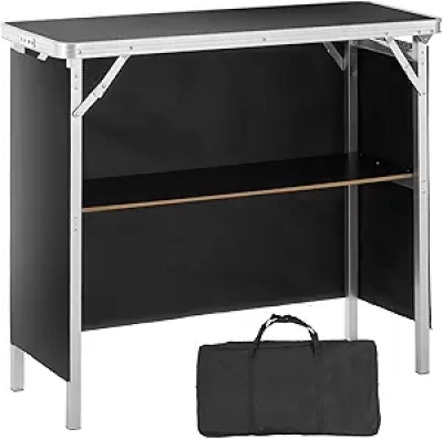 Table Bar Pliante Portable VEVOR - Comptoir Exhibition avec Housse de Transport