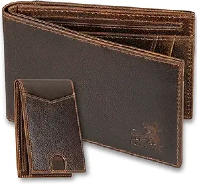 Portefeuille Bifold Cuir BULL GUARD - Protection RFID & Design Premium