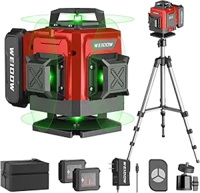 Laser Level 360° Auto-Nivelant 4D avec Trépied - WEIDDW