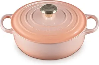 Le Creuset Sauteuse Ronde 3,5L Fonte Émaillée Pêche | Cocotte de Qualité