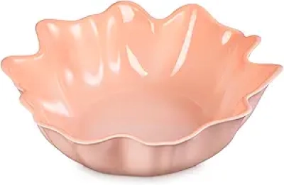 Le Creuset Saladier Iris 38cm Pêche - Grès Premium Résistant