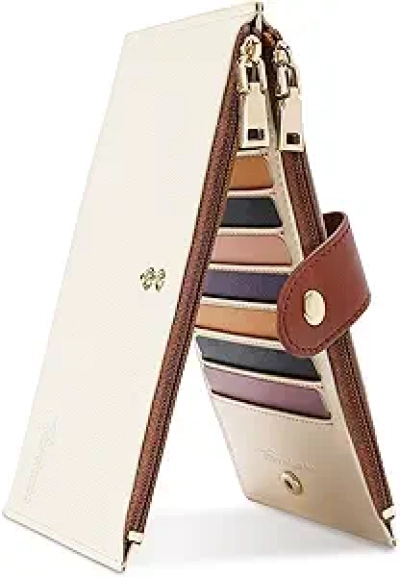 Portefeuille Femme Slim Cuir RFID Blocking - Bifold Travelambo