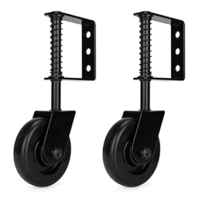 Roulette de Portail 4.3" Anti-Affaissement 200kg - Kit 2 Pièces avec Ressort