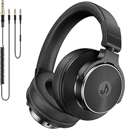 Casque Studio DJ 50mm - Monitoring Professionnel Filaire avec Jack 1/4 et 3.5mm