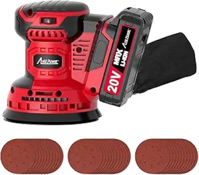 Ponceuse orbitale sans fil 20V AVID POWER - 6 vitesses + 30 abrasifs