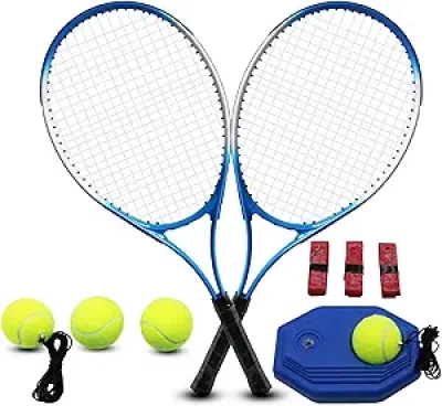 Raquettes de Tennis Adulte Set Complet 2 Joueurs - 11 Accessoires Inclus