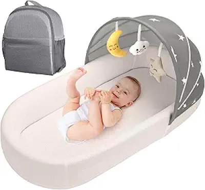 Berceau Portable Bébé - Lit de Voyage Pliable et Léger pour Nouveau-né