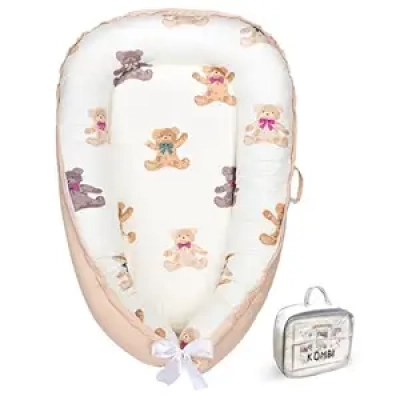 Nid de Bébé Portable 0-24 Mois | Coton Bio Certifié | Lounger Nouveau-né