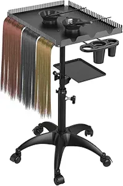 Chariot de Salon Coiffure Mobile ZHOOGE - Trolley Professionnel avec Rangement