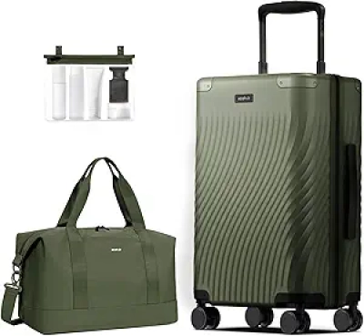 Valise Cabine Extensible ECOHUB 20" - Légère, Approuvée Compagnie Aérienne & Écologique