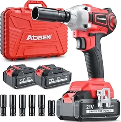 Clé à Chocs AOBEN 21V 300Nm - Moteur Brushless + 2 Batteries 4.0Ah
