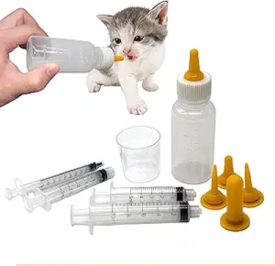 Distributeur de Médicaments pour Chats et Chiens - Tétine Silicone Réutilisable 10ml & 50ml