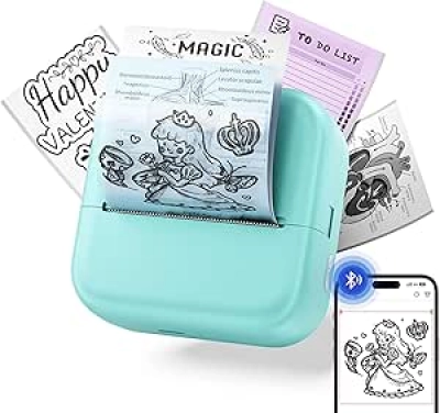 Mini Imprimante Sticker Portable - Imprimante Thermique Bluetooth pour Téléphone