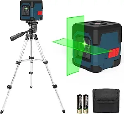 Niveau Laser Croix RockSeed Auto-Nivelant 360° + Trépied 27 Pouces