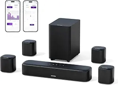 Barre Sonore 7.1 ULTIMEA Aura A40 avec 4 Enceintes Surround - 330W