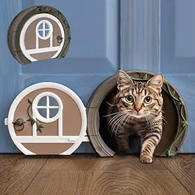 Chatière Intérieure Gnome® - Design Chic, Verrouillable et Facile à Installer