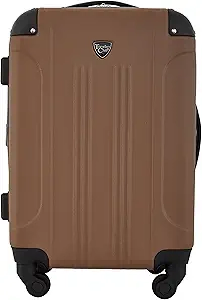 Valise Cabine Rigide Expandable 55cm Travelers Club Chicago - Rum Caramel