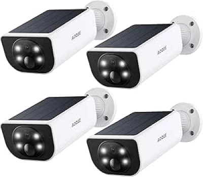 Caméra de Surveillance Extérieure 2K Solaire sans Fil avec Détection IA