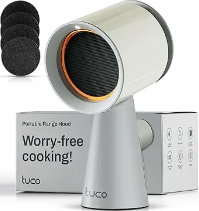 Hotte Aspirante Portable TUCO - Filtre 5 Couches pour Cuisine, Appartement & BBQ