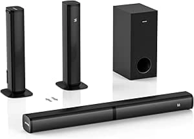 Barre de Son 2.1 Détachable Wohome avec Caisson de Basses - Système Home Cinéma