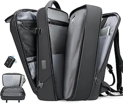 Sac à dos voyage avec compression sous vide 50L - Backpack extensible avec pompe