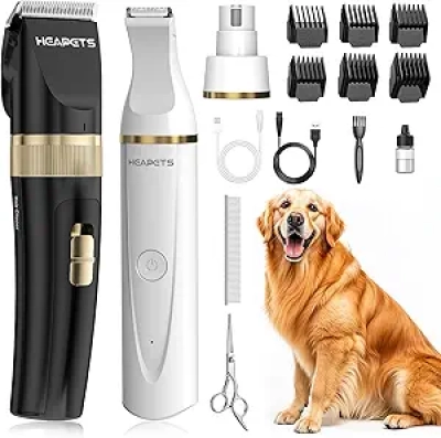 Tondeuse Chien Professionnelle + Meuleuse Ongles - Kit Complet Silencieux