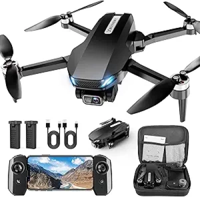 Drone avec Caméra 2K FPV - Moteur Brushless, Pliable, 32min Vol - Idéal Enfants & Débutants